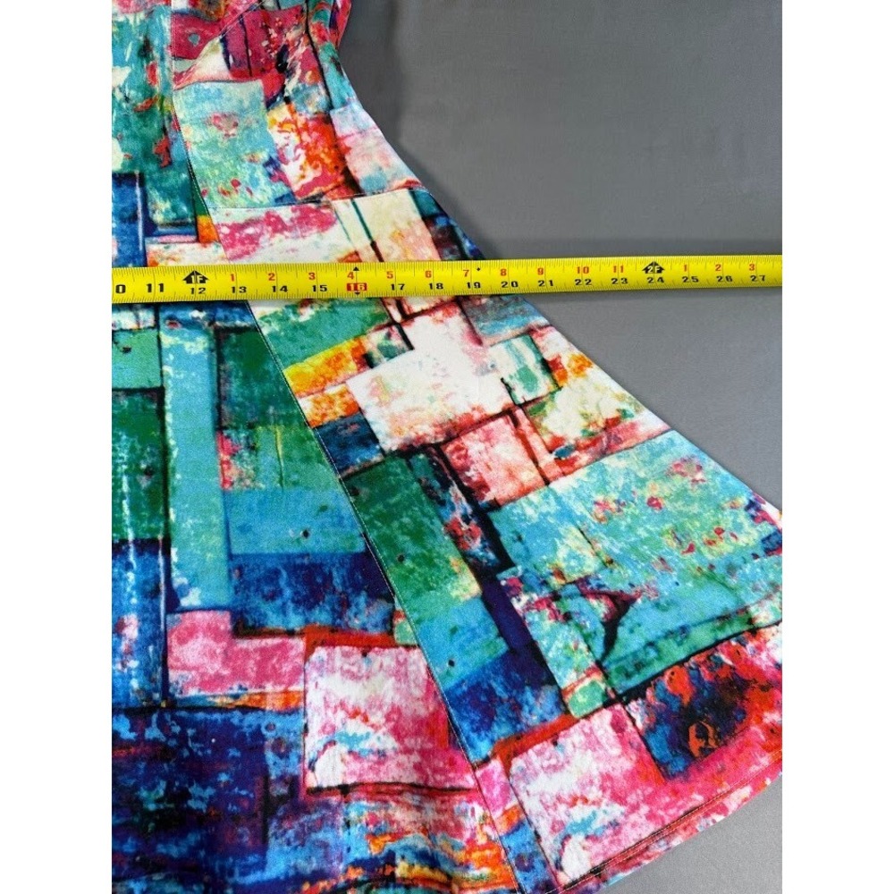 Karen Kane Dress Women Small Multicolor Colorful Crew Neck ‎ Sleeveless Casual - Picture 12 of 16